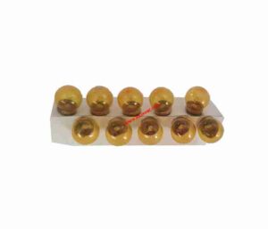 Caixa de 10 Lâmpadas amarelas