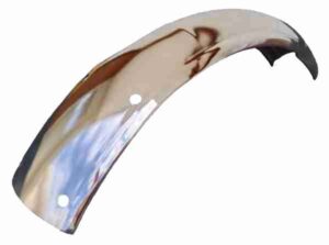 Guarda lamas inox polido para a frente