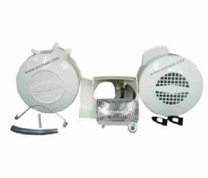KIT/PACK Deposito, capot do farol, Capot do volante BRANCO