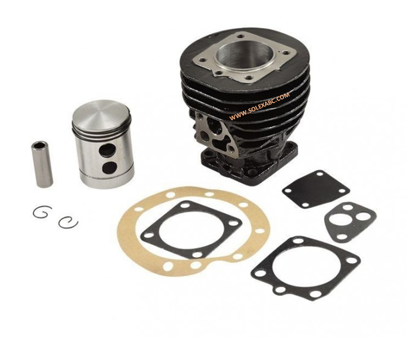 Kit Cilindro e pistão 39.50mm solex completo com segmentos e juntas